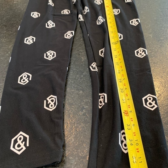 Agnes & Dora leggings black & white soft and comfy stretchy lounge wear nwt - Picture 3 of 6